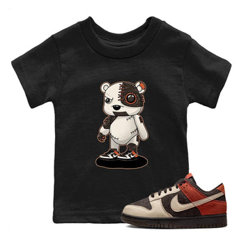 Nike Low Dunk Red Panda shirt to match jordans Cyborg Bear sneaker tees Nike Dunk Red Panda SNRT Sneaker Tees Baby Toddler Black 1 T-Shirt