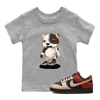 Nike Low Dunk Red Panda shirt to match jordans Cyborg Bear sneaker tees Nike Dunk Red Panda SNRT Sneaker Tees Baby Toddler Heather Grey 1 T-Shirt