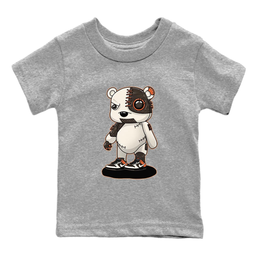 Nike Low Dunk Red Panda shirt to match jordans Cyborg Bear sneaker tees Nike Dunk Red Panda SNRT Sneaker Tees Baby Toddler Heather Grey 2 T-Shirt