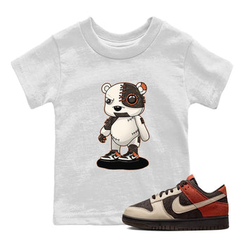 Nike Low Dunk Red Panda shirt to match jordans Cyborg Bear sneaker tees Nike Dunk Red Panda SNRT Sneaker Tees Baby Toddler White 1 T-Shirt