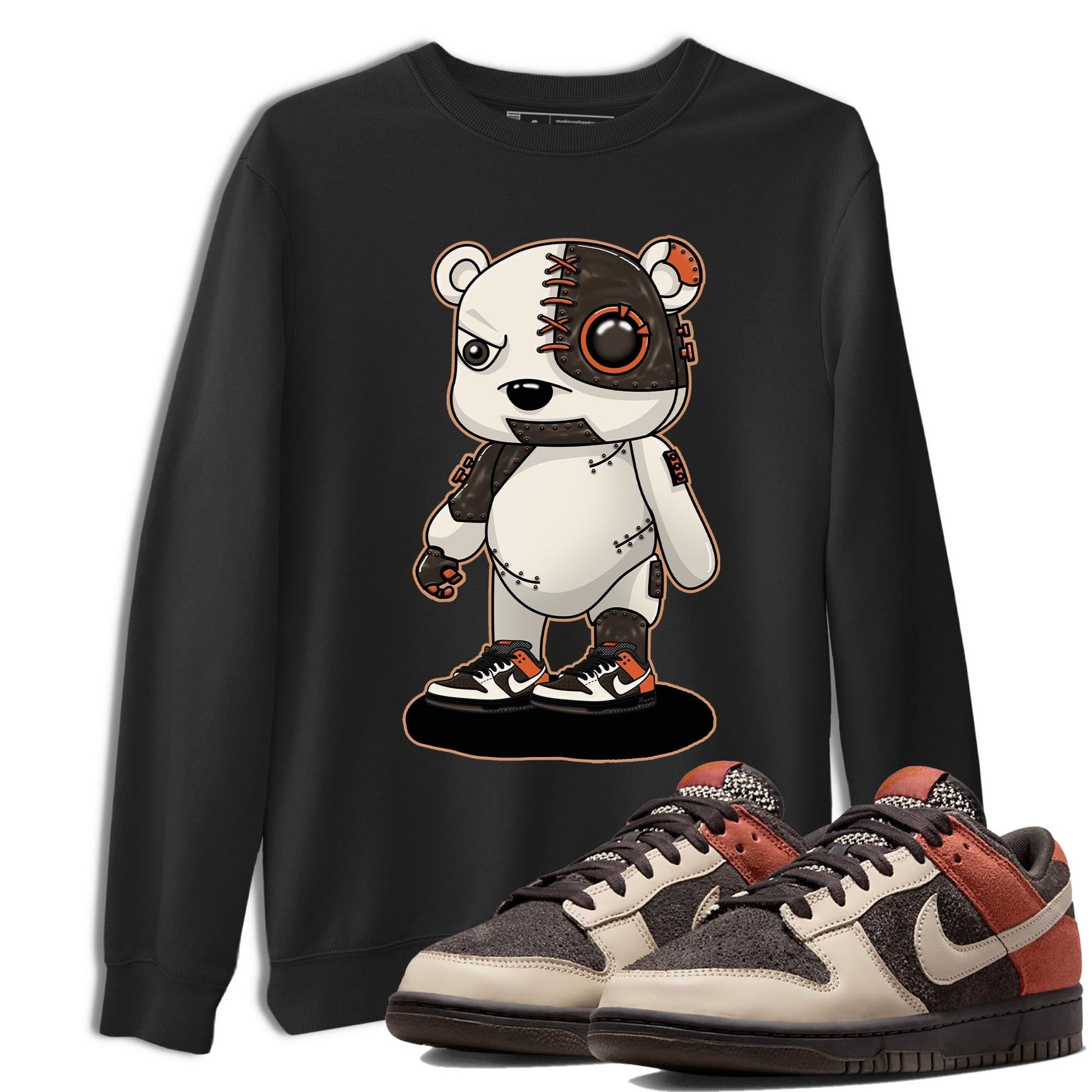 Nike Low Dunk Red Panda shirt to match jordans Cyborg Bear sneaker tees Nike Dunk Red Panda SNRT Sneaker Tees Unisex Streetwear Clothing Black 1 T-Shirt