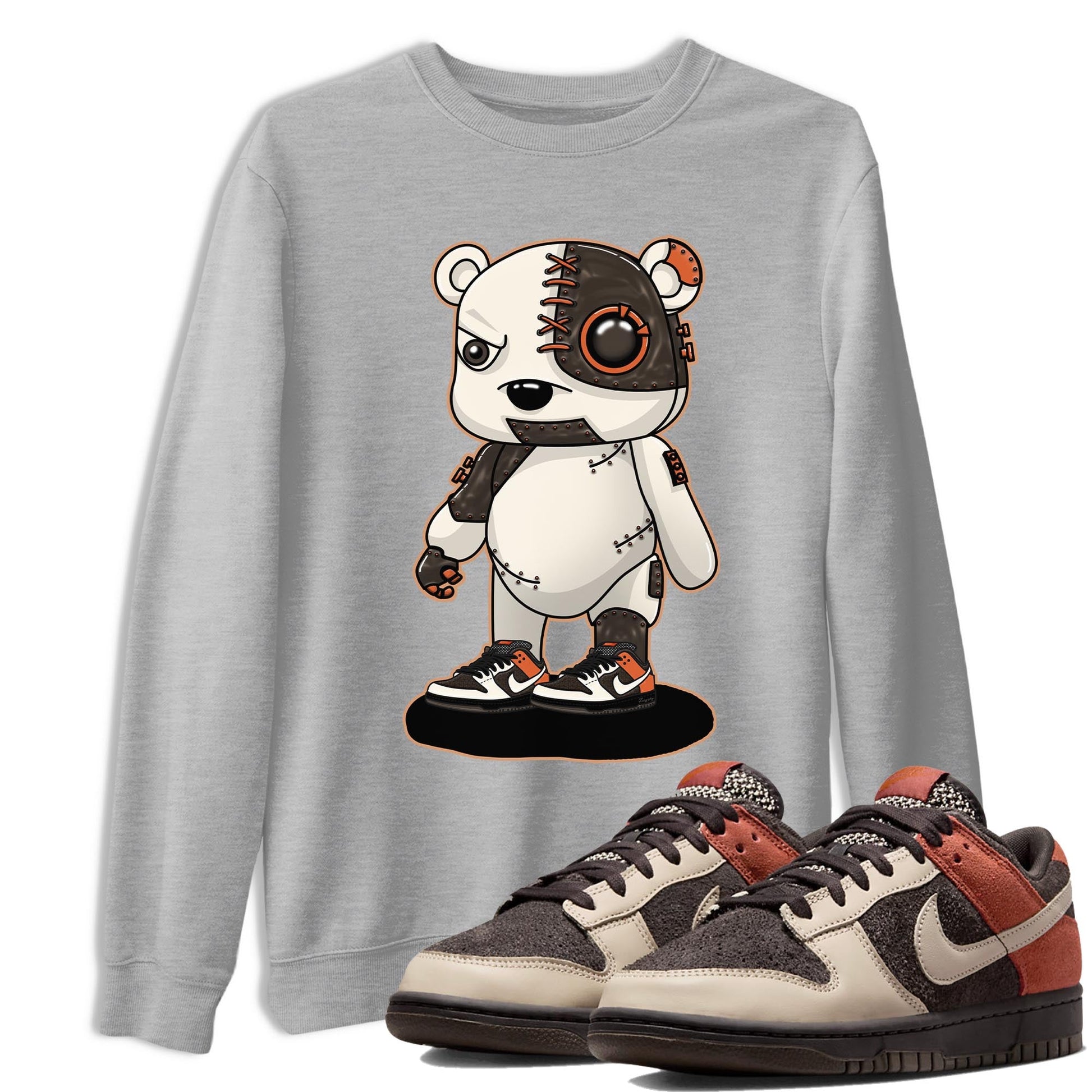 Nike Low Dunk Red Panda shirt to match jordans Cyborg Bear sneaker tees Nike Dunk Red Panda SNRT Sneaker Tees Unisex Streetwear Clothing Heather Grey 1 T-Shirt