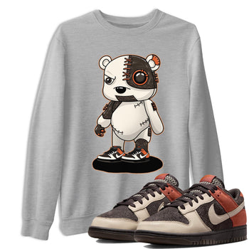 Nike Low Dunk Red Panda shirt to match jordans Cyborg Bear sneaker tees Nike Dunk Red Panda SNRT Sneaker Tees Unisex Streetwear Clothing Heather Grey 1 T-Shirt