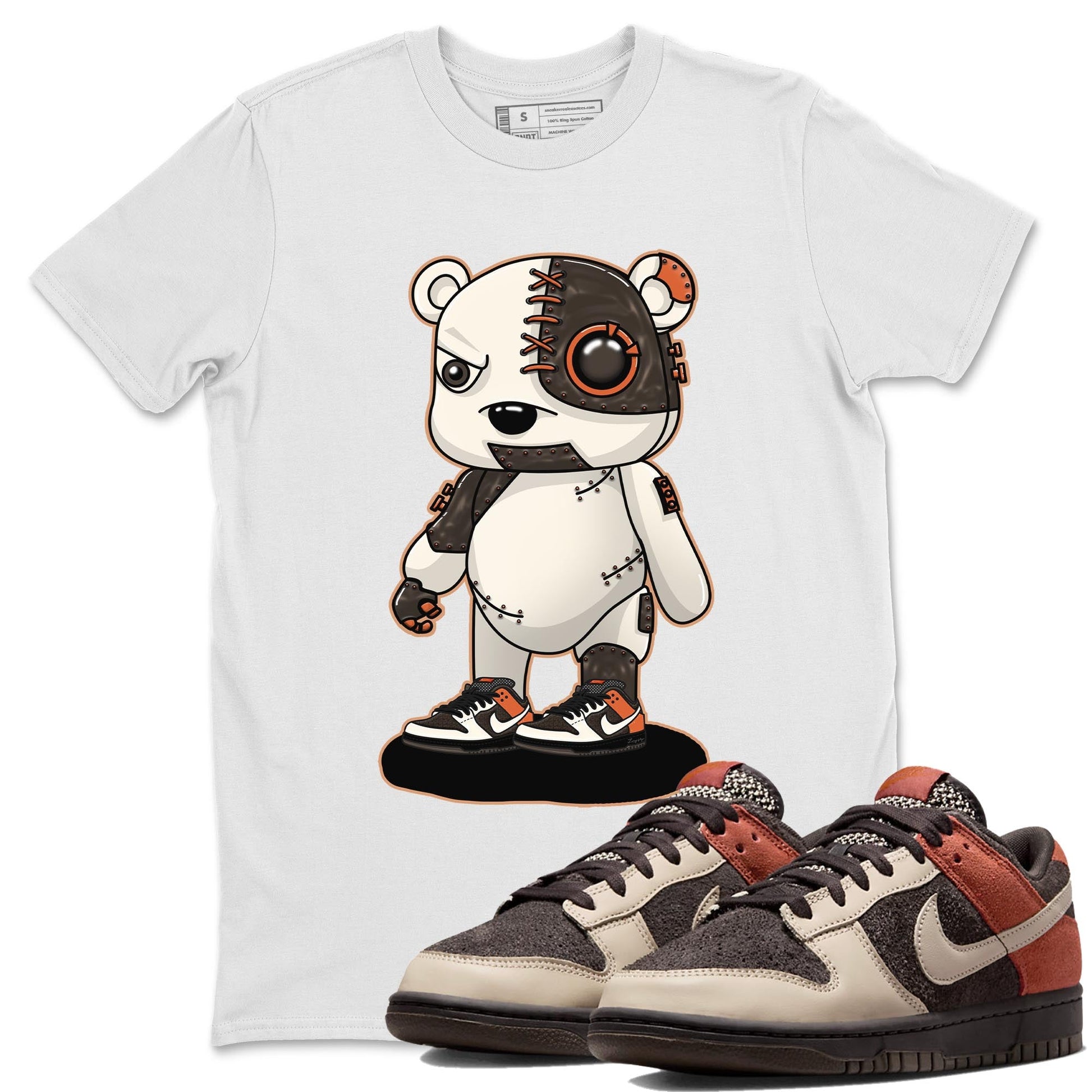 Nike Low Dunk Red Panda shirt to match jordans Cyborg Bear sneaker tees Nike Dunk Red Panda SNRT Sneaker Tees Unisex Streetwear Clothing White 1 T-Shirt
