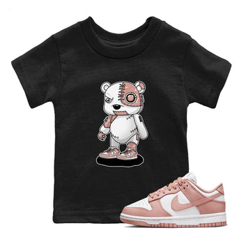 Nike Dunks Low Rose Whisper shirt to match jordans Cyborg Bear sneaker tees Nike Dunk Rose Whisper SNRT Sneaker Release Tees Baby Toddler Black 1 T-Shirt