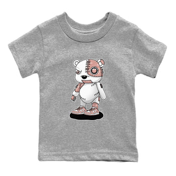 Nike Dunks Low Rose Whisper shirt to match jordans Cyborg Bear sneaker tees Nike Dunk Rose Whisper SNRT Sneaker Release Tees Baby Toddler Heather Grey 2 T-Shirt