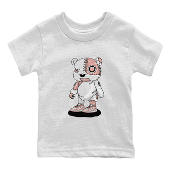 Nike Dunks Low Rose Whisper shirt to match jordans Cyborg Bear sneaker tees Nike Dunk Rose Whisper SNRT Sneaker Release Tees Baby Toddler White 2 T-Shirt