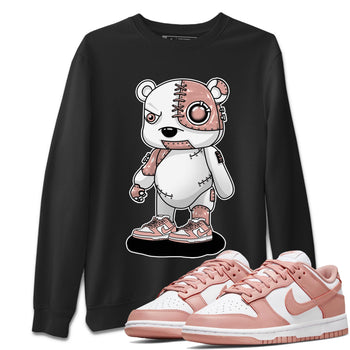 Nike Dunks Low Rose Whisper shirt to match jordans Cyborg Bear sneaker tees Nike Dunk Rose Whisper SNRT Sneaker Release Tees Unisex Black 1 T-Shirt