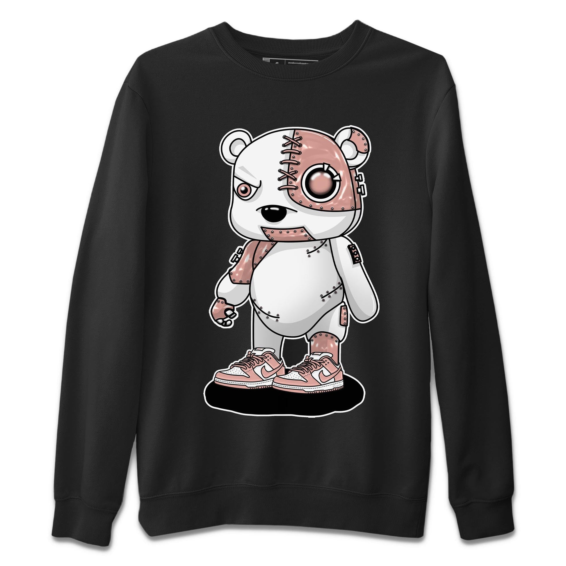 Nike Dunks Low Rose Whisper shirt to match jordans Cyborg Bear sneaker tees Nike Dunk Rose Whisper SNRT Sneaker Release Tees Unisex Black 2 T-Shirt