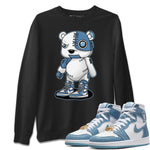 Jordan 1 Denim Sneaker Match Tees Cyborg Bear Sneaker Tees Jordan 1 Denim Sneaker Release Tees Unisex Shirts