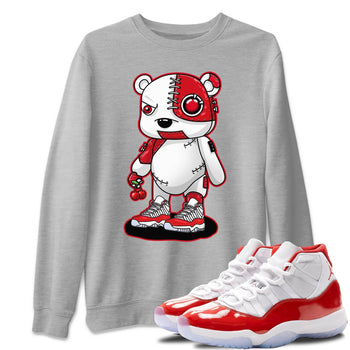 Jordan 11 Cherry Sneaker Match Tees Cyborg Bear Sneaker Tees Jordan 11 Cherry Sneaker Release Tees Unisex Shirts