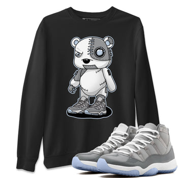 Jordan 11 Cool Grey Sneaker Match Tees Cyborg Bear Sneaker Tees Jordan 11 Cool Grey Sneaker Release Tees Unisex Shirts