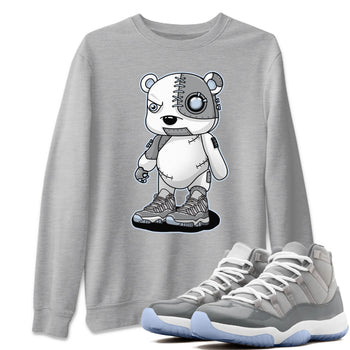 Jordan 11 Cool Grey Sneaker Match Tees Cyborg Bear Sneaker Tees Jordan 11 Cool Grey Sneaker Release Tees Unisex Shirts