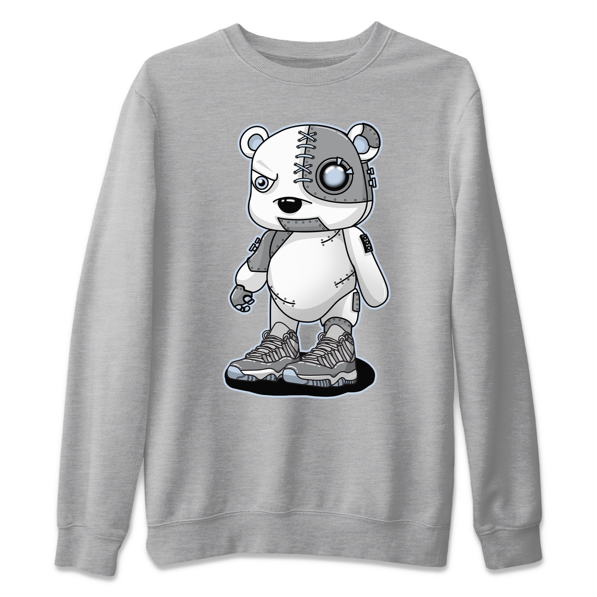 Jordan 11 Cool Grey Sneaker Match Tees Cyborg Bear Sneaker Tees Jordan 11 Cool Grey Sneaker Release Tees Unisex Shirts