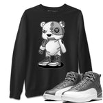 Jordan 12 Stealth Sneaker Match Tees Cyborg Bear Sneaker Tees Jordan 12 Stealth Sneaker Release Tees Unisex Shirts