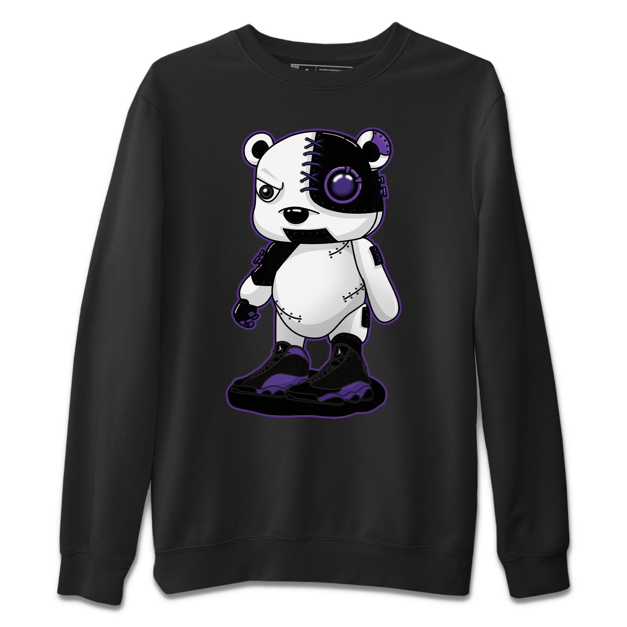 Jordan 13 Court Purple Sneaker Match Tees Cyborg Bear Sneaker Tees Jordan 13 Court Purple Sneaker Release Tees Unisex Shirts