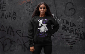 Jordan 13 Court Purple Sneaker Match Tees Cyborg Bear Sneaker Tees Jordan 13 Court Purple Sneaker Release Tees Unisex Shirts