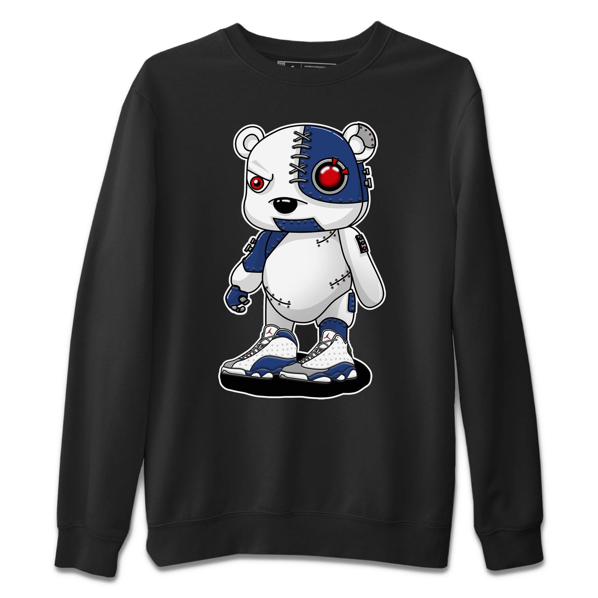 Jordan 13 French Blue Sneaker Match Tees Cyborg Bear Sneaker Tees Jordan 13 French Blue Sneaker Release Tees Unisex Shirts