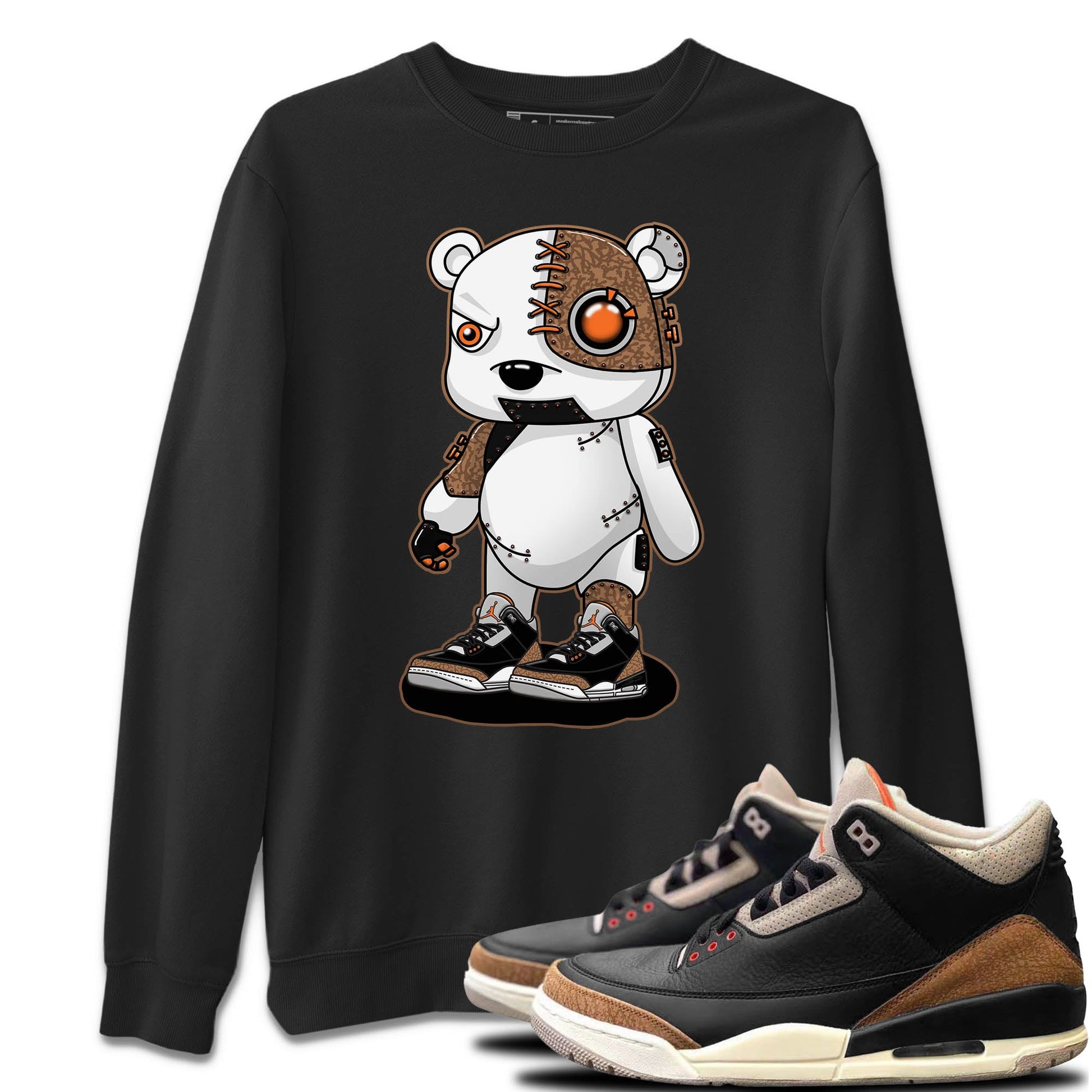Jordan 3 Desert Elephant Sneaker Match Tees Cyborg Bear Sneaker Tees Jordan 3 Desert Elephant Sneaker Release Tees Unisex Shirts
