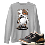 Jordan 3 Desert Elephant Sneaker Match Tees Cyborg Bear Sneaker Tees Jordan 3 Desert Elephant Sneaker Release Tees Unisex Shirts