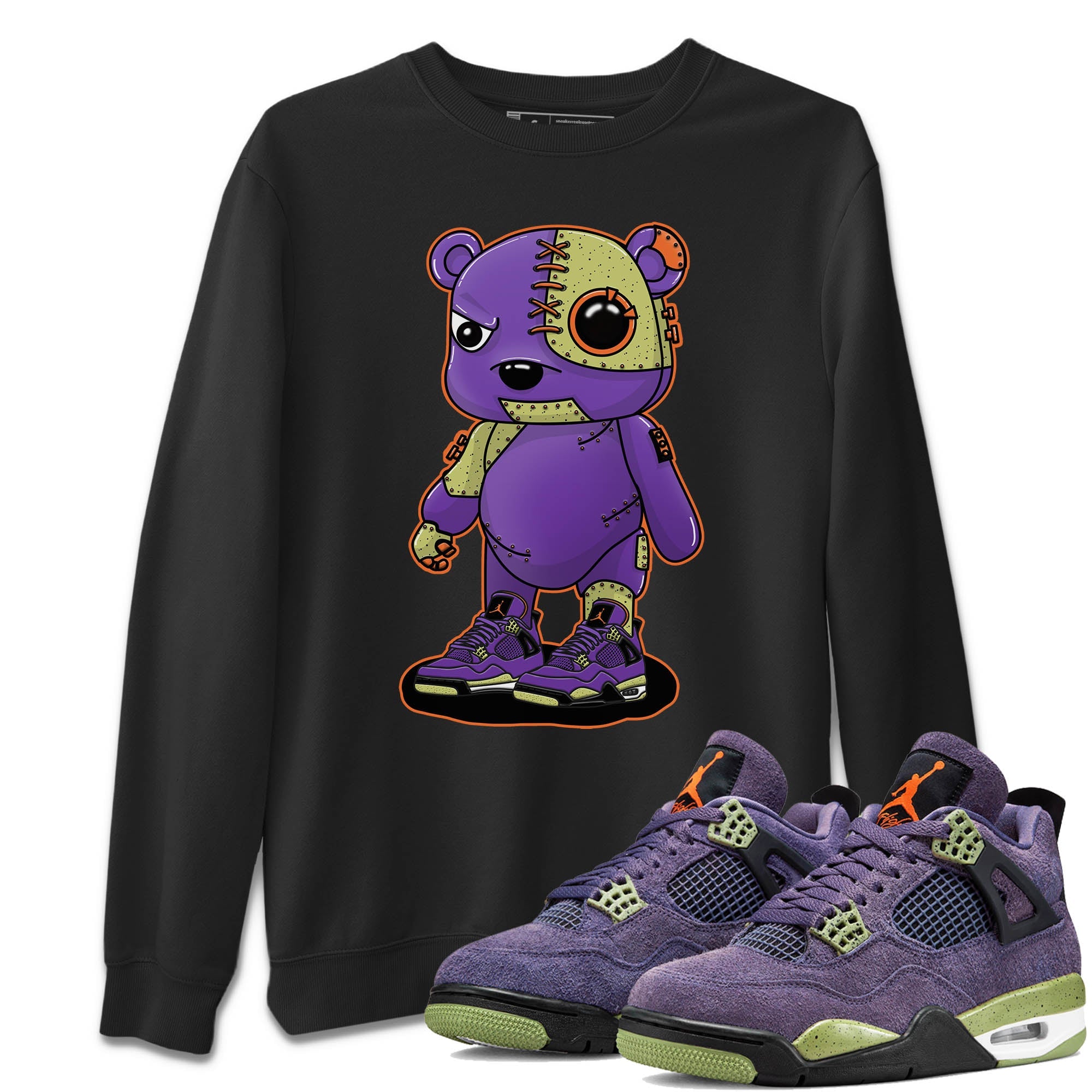 Jordan 4 Canyon Purple Sneaker Match Tees Cyborg Bear Sneaker Tees Jordan 4 Canyon Purple Sneaker Release Tees Unisex Shirts