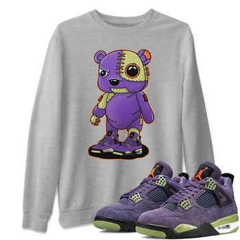 Jordan 4 Canyon Purple Sneaker Match Tees Cyborg Bear Sneaker Tees Jordan 4 Canyon Purple Sneaker Release Tees Unisex Shirts