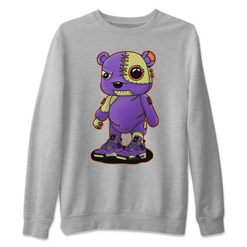 Jordan 4 Canyon Purple Sneaker Match Tees Cyborg Bear Sneaker Tees Jordan 4 Canyon Purple Sneaker Release Tees Unisex Shirts