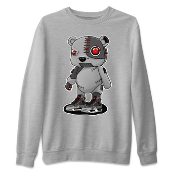 Jordan 4 Infrared Sneaker Match Tees Cyborg Bear Sneaker Tees Jordan 4 Infrared Sneaker Release Tees Unisex Shirts