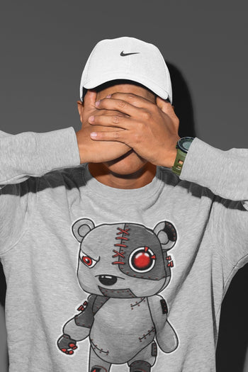 Jordan 4 Infrared Sneaker Match Tees Cyborg Bear Sneaker Tees Jordan 4 Infrared Sneaker Release Tees Unisex Shirts
