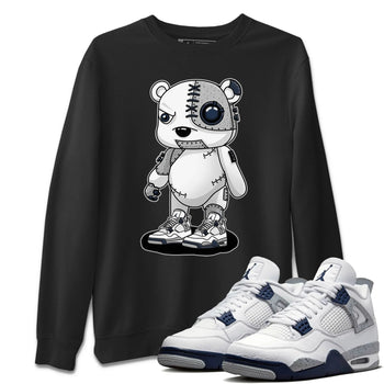 Jordan 4 Midnight Navy Sneaker Match Tees Cyborg Bear Sneaker Tees Jordan 4 Midnight Navy Sneaker Release Tees Unisex Shirts