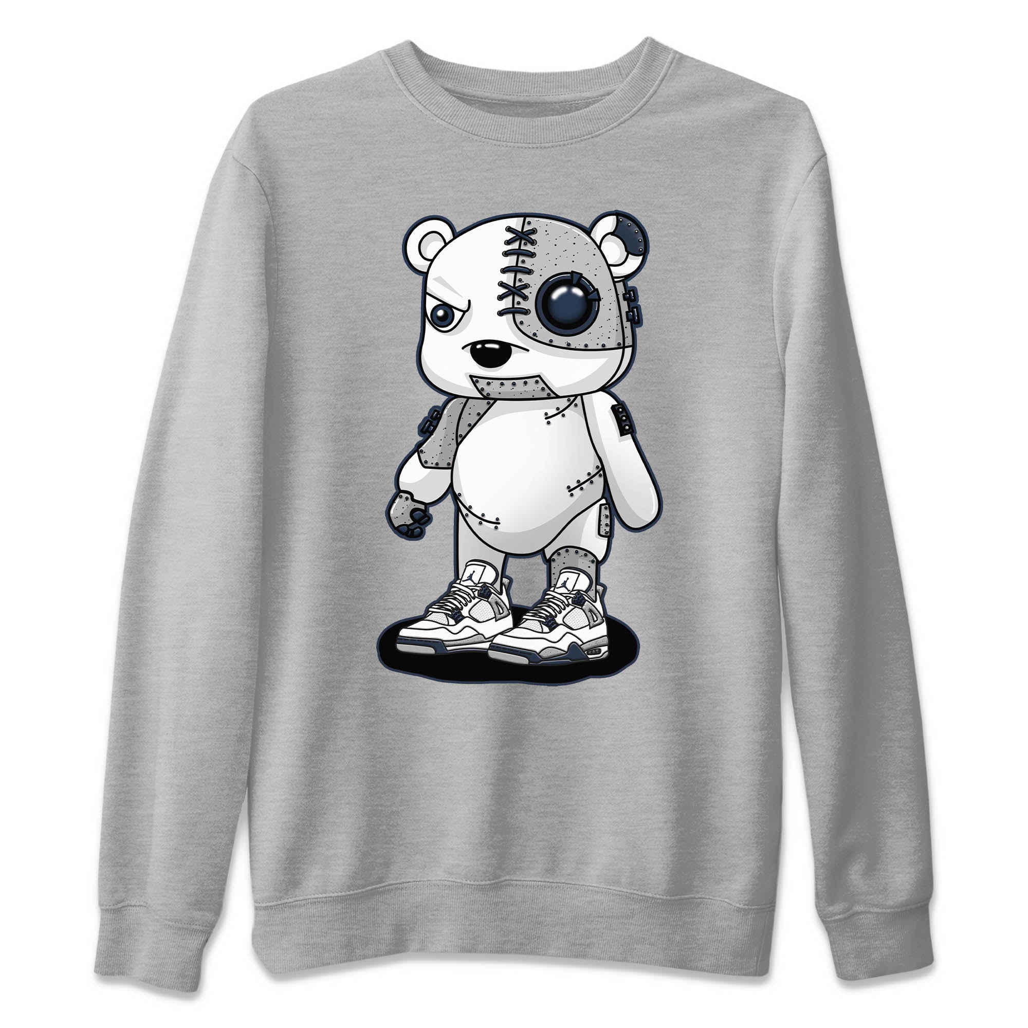 Jordan 4 Midnight Navy Sneaker Match Tees Cyborg Bear Sneaker Tees Jordan 4 Midnight Navy Sneaker Release Tees Unisex Shirts