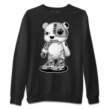 Jordan 4 Military Black Sneaker Match Tees Cyborg Bear Sneaker Tees Jordan 4 Military Black Sneaker Release Tees Unisex Shirts