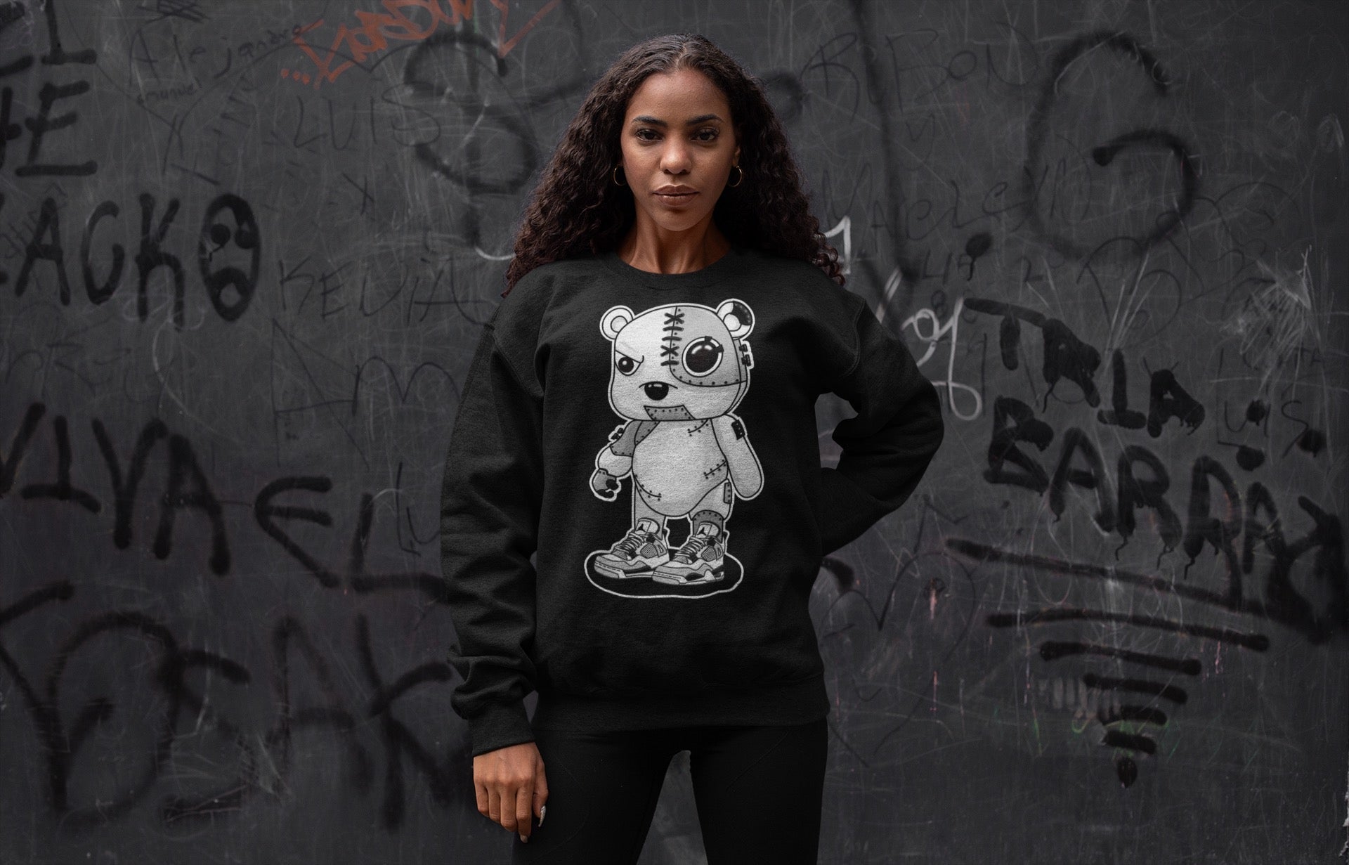 Jordan 4 Military Black Sneaker Match Tees Cyborg Bear Sneaker Tees Jordan 4 Military Black Sneaker Release Tees Unisex Shirts