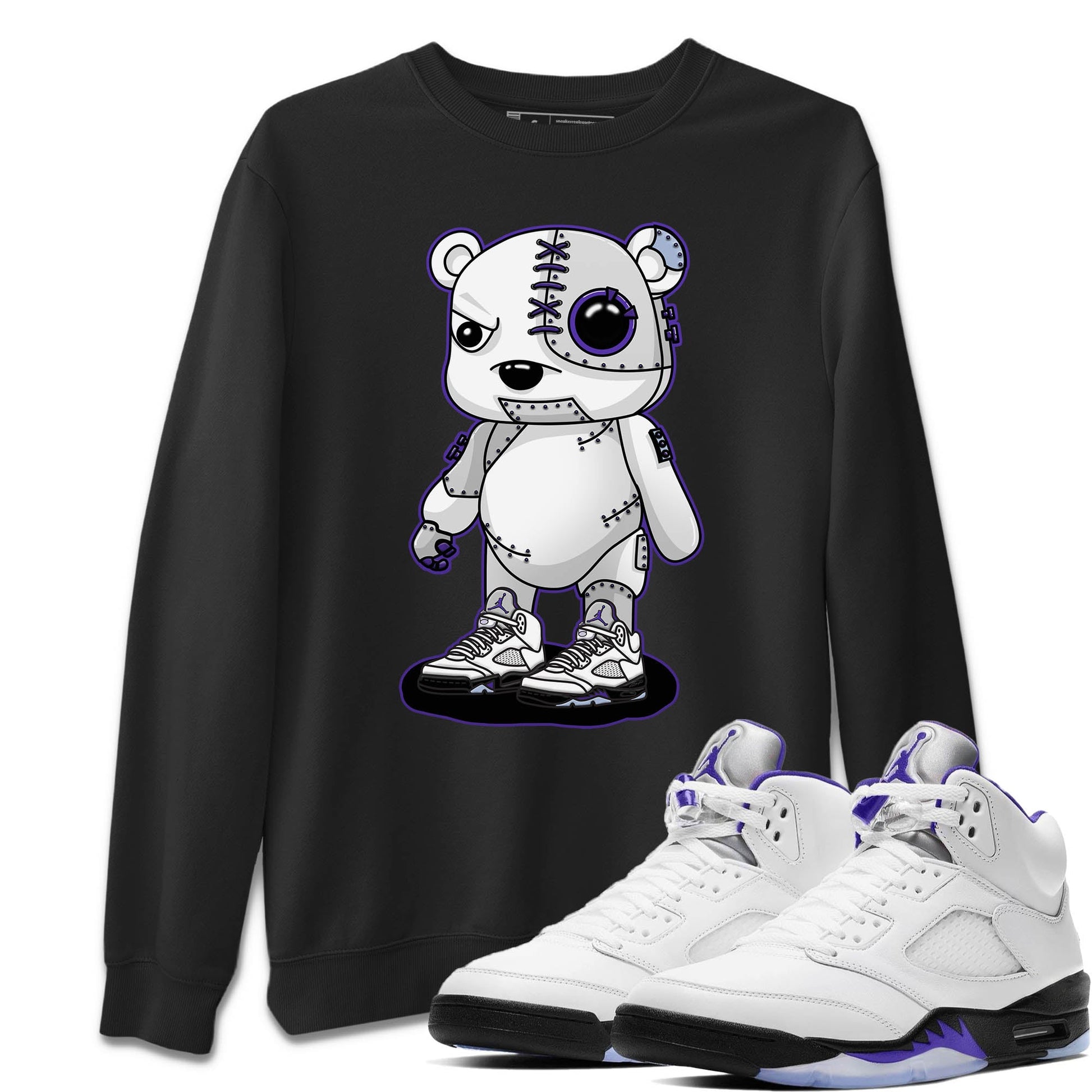 Jordan 5 Concord Sneaker Match Tees Cyborg Bear Sneaker Tees Jordan 5 Concord Sneaker Release Tees Unisex Shirts