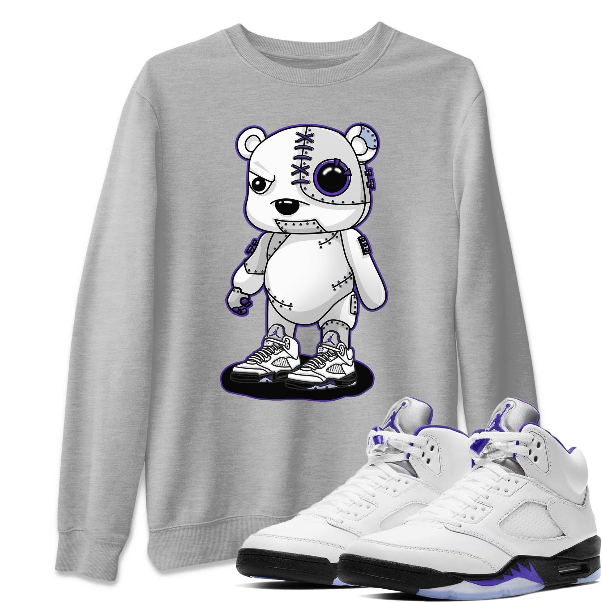Jordan 5 Concord Sneaker Match Tees Cyborg Bear Sneaker Tees Jordan 5 Concord Sneaker Release Tees Unisex Shirts