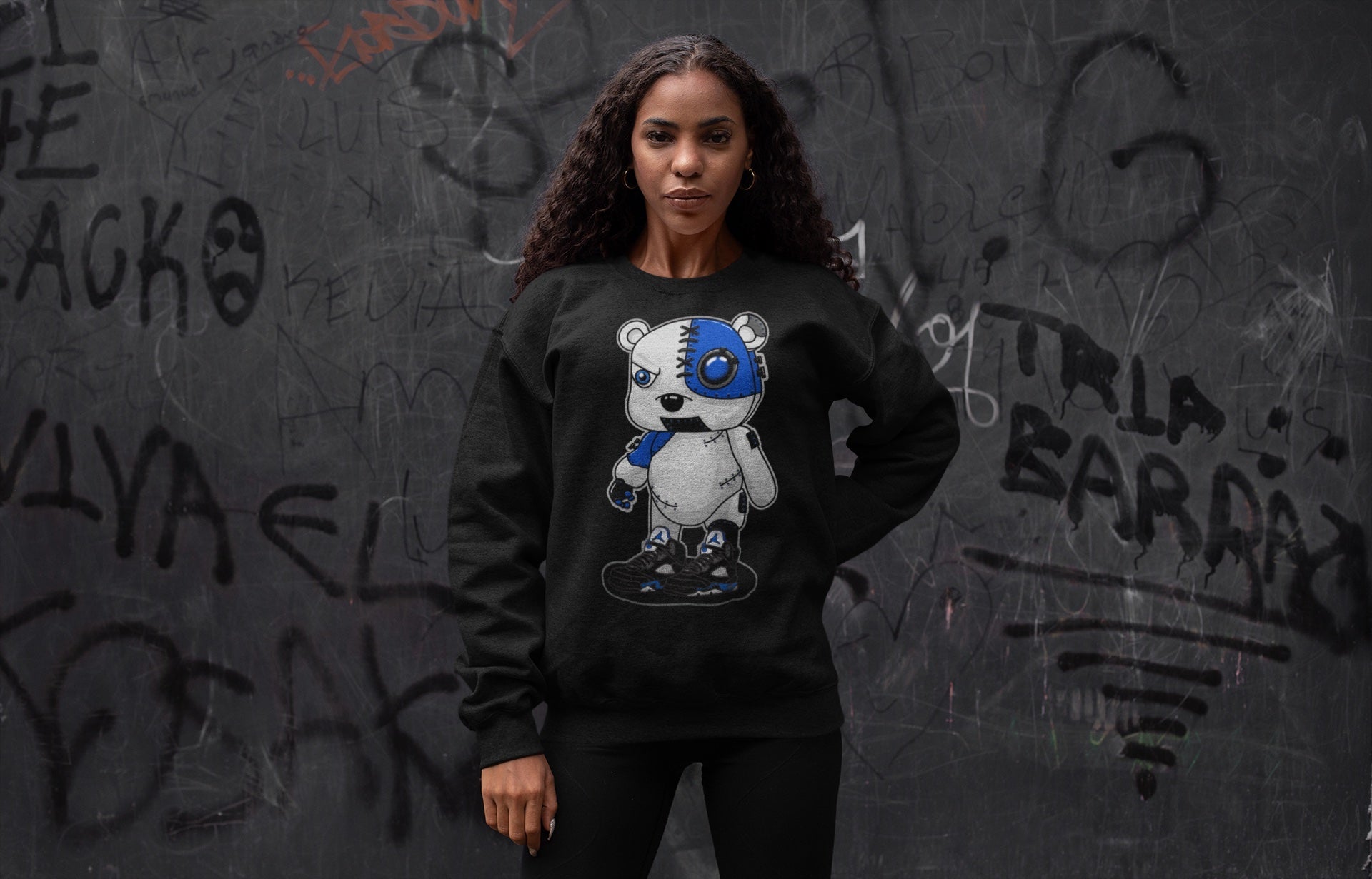 Jordan 5 Racer Blue Sneaker Match Tees Cyborg Bear Sneaker Tees Jordan 5 Racer Blue Sneaker Release Tees Unisex Shirts