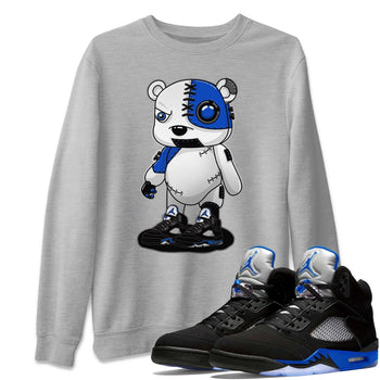 Jordan 5 Racer Blue Sneaker Match Tees Cyborg Bear Sneaker Tees Jordan 5 Racer Blue Sneaker Release Tees Unisex Shirts