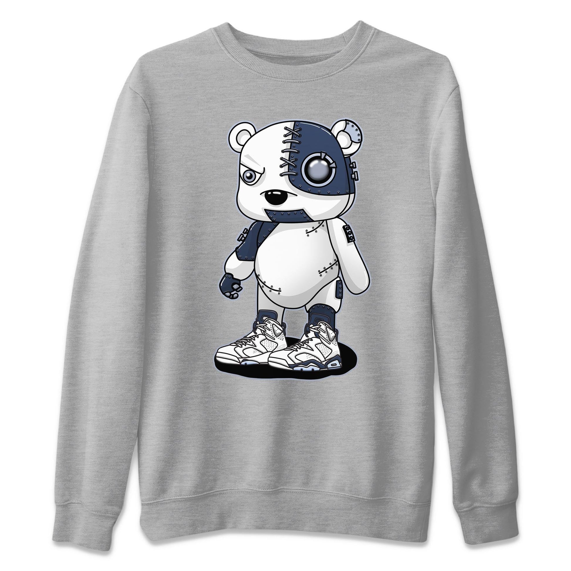 Jordan 6 Midnight Navy Sneaker Match Tees Cyborg Bear Sneaker Tees Jordan 6 Midnight Navy Sneaker Release Tees Unisex Shirts
