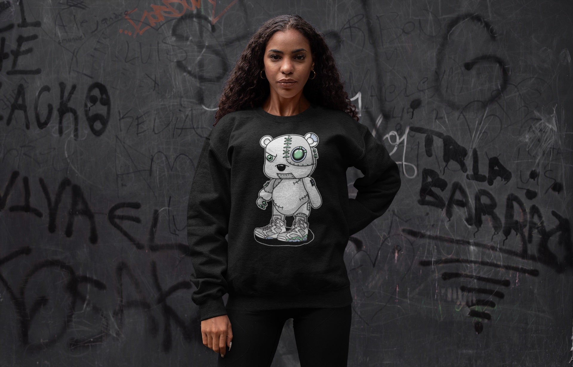 Jordan 6 Mint Foam Sneaker Match Tees Cyborg Bear Sneaker Tees Jordan 6 Mint Foam Sneaker Release Tees Unisex Shirts