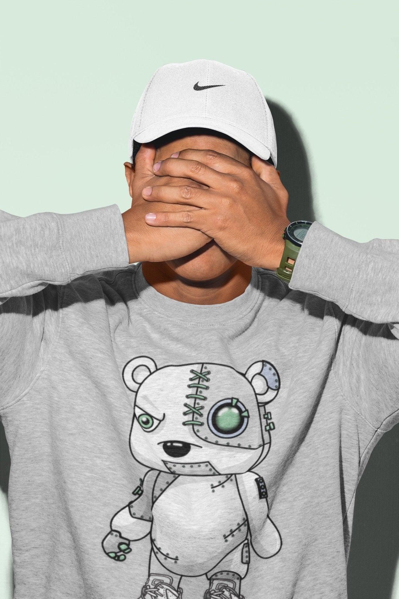 Jordan 6 Mint Foam Sneaker Match Tees Cyborg Bear Sneaker Tees Jordan 6 Mint Foam Sneaker Release Tees Unisex Shirts