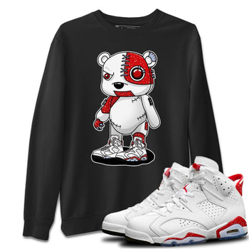 Jordan 6 Red Velvet Cookies Sneaker Match Tees Cyborg Bear Sneaker Tees Jordan 6 Red Velvet Cookies Sneaker Release Tees Unisex Shirts