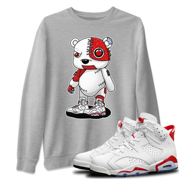 Jordan 6 Red Velvet Cookies Sneaker Match Tees Cyborg Bear Sneaker Tees Jordan 6 Red Velvet Cookies Sneaker Release Tees Unisex Shirts
