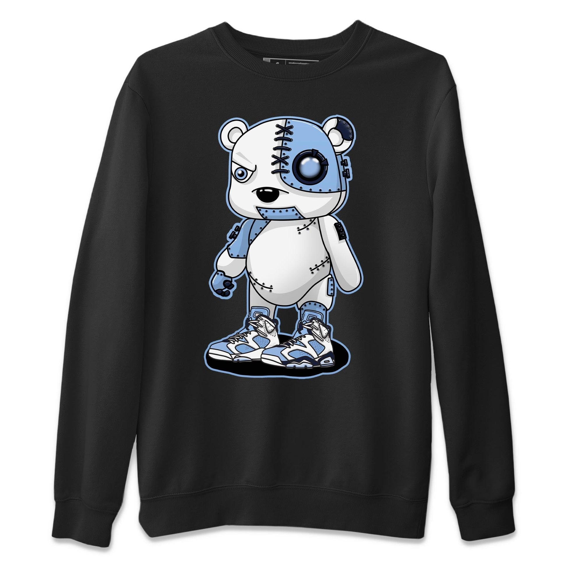 Jordan 6 UNC Sneaker Match Tees Cyborg Bear Sneaker Tees Jordan 6 UNC Sneaker Release Tees Unisex Shirts