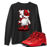 Jordan 9 Chile Red Sneaker Match Tees Cyborg Bear Sneaker Tees Jordan 9 Chile Red Sneaker Release Tees Unisex Shirts