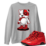 Jordan 9 Chile Red Sneaker Match Tees Cyborg Bear Sneaker Tees Jordan 9 Chile Red Sneaker Release Tees Unisex Shirts