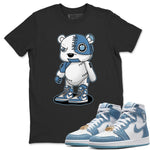 Jordan 1 Denim Sneaker Match Tees Cyborg Bear Sneaker Tees Jordan 1 Denim Sneaker Release Tees Unisex Shirts