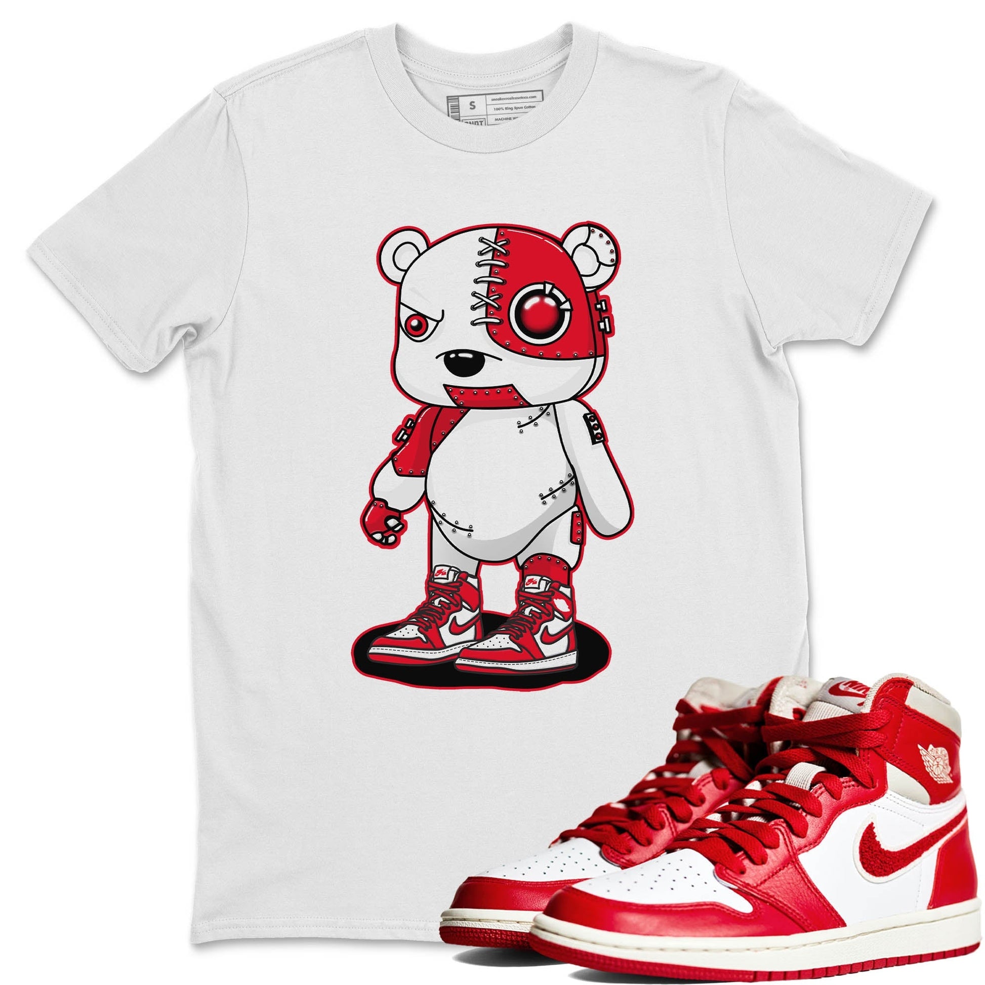 Jordan 1 Newstalgia Sneaker Match Tees Cyborg Bear Sneaker Tees Jordan 1 Newstalgia Sneaker Release Tees Unisex Shirts
