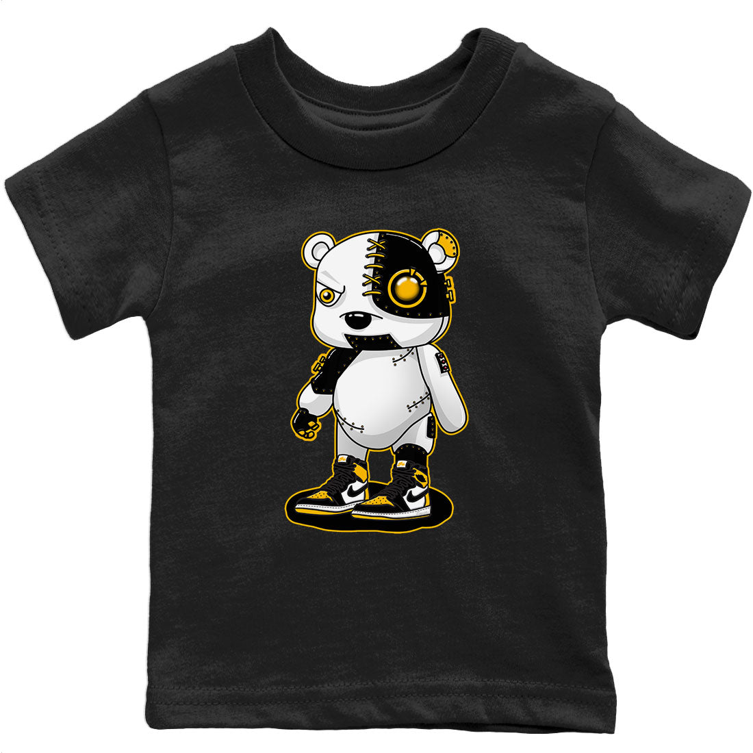 Jordan 1 Taxi Sneaker Match Tees Cyborg Bear Sneaker Tees Jordan 1 Taxi Sneaker Release Tees Kids Shirts