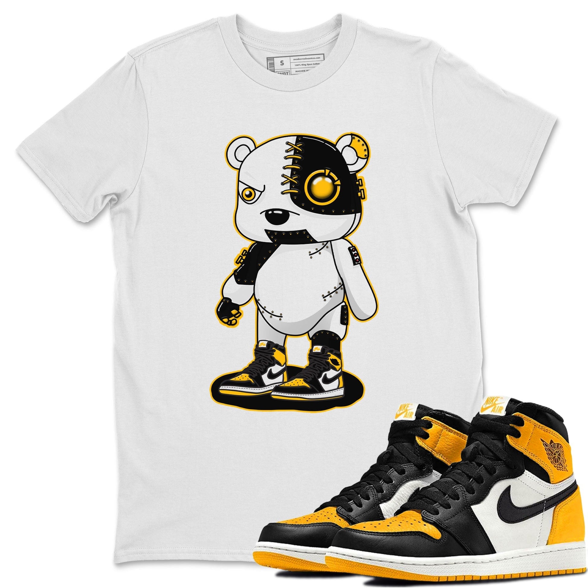 Jordan 1 Taxi Sneaker Match Tees Cyborg Bear Sneaker Tees Jordan 1 Taxi Sneaker Release Tees Unisex Shirts