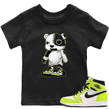 Jordan 1 Visionaire Sneaker Match Tees Cyborg Bear Sneaker Tees Jordan 1 Visionaire Sneaker Release Tees Kids Shirts